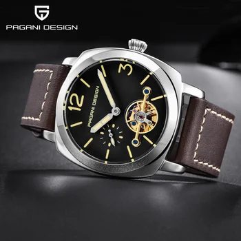 

PAGANI Design Casual Fashion Men's Watch Tourbillon Automatic Waterproof Watches Business Leather Mechanical Men For Wristwatch
