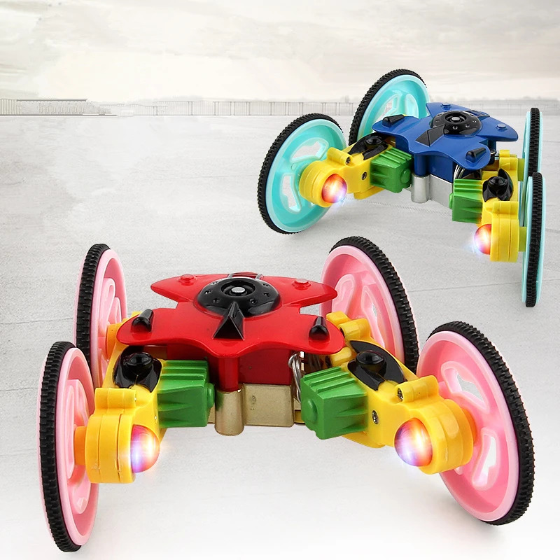 

360 Degrees Rotating RC Stunt Car with Color Light Children Wireless Remote Control Rotation Electric Racing Kids Toys Gifts