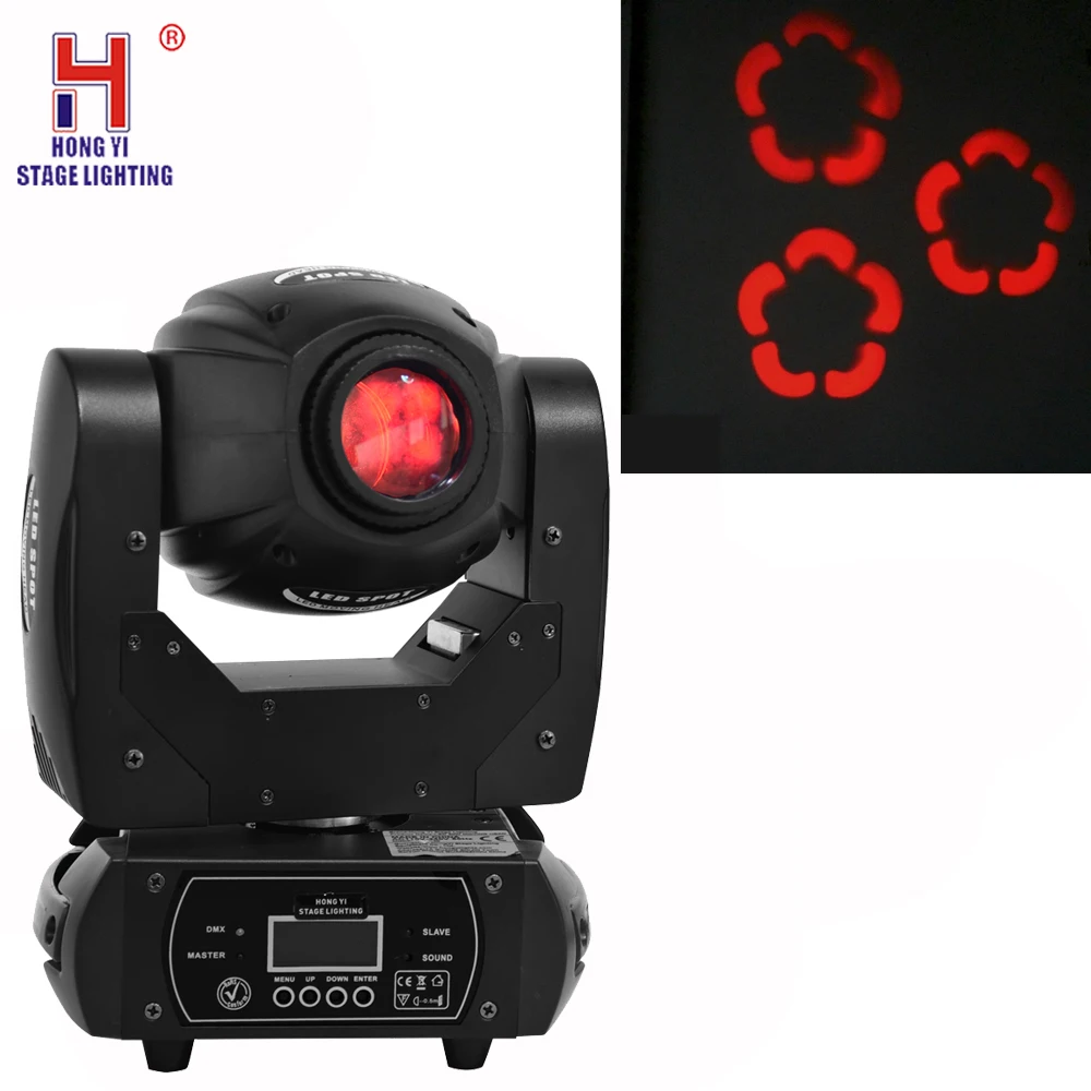 

Moving Head Led Gobo Light 60W With 3-Facet Spot Strobe Effect DMX512 High brightness For Family Party Bar Equipment