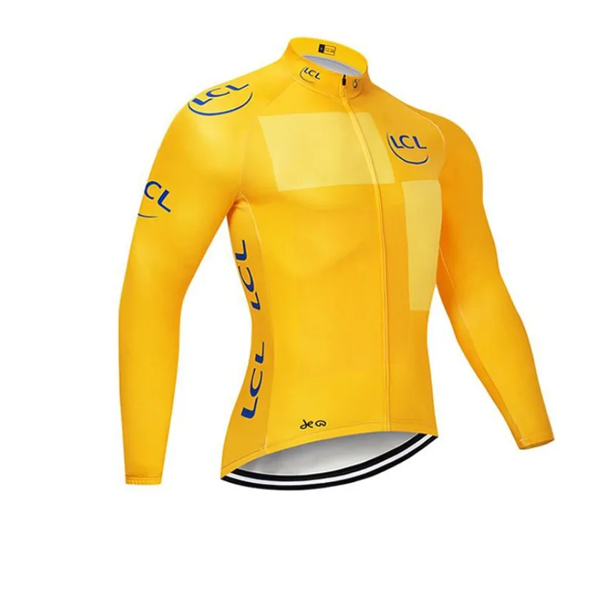 Maillot профессиональный костюм для велосипедистов Тур де Франс Зима Велоспорт Джерси длинный рукав Майо hombre mtb цикл bicicleta maillot ciclismo