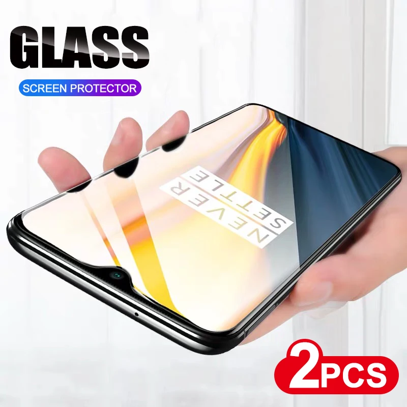 Защитное стекло закаленное для Oneplus 7/7T/9H 2 шт./лот | Мобильные телефоны и