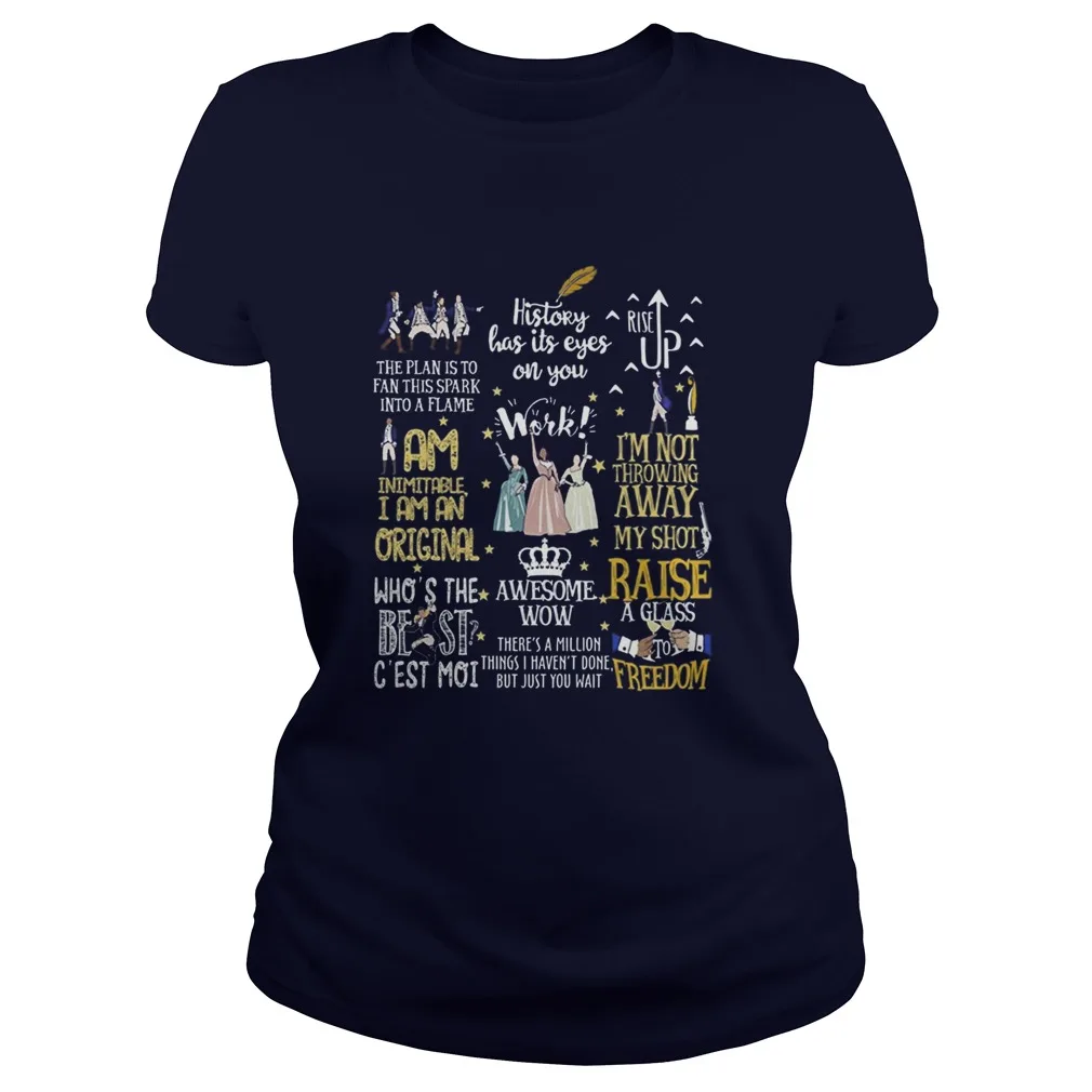 Женская футболка Hamilton Musical Best Quotes