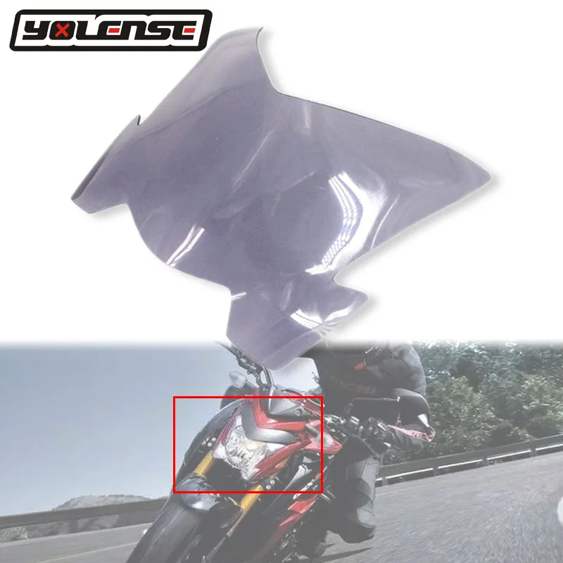 Для SUZUKI GSX S1000 GSXS1000 GSXS 1000 2017 2018 передняя фара мотоцикла защитсветильник РА экран|Накладки и декоративные