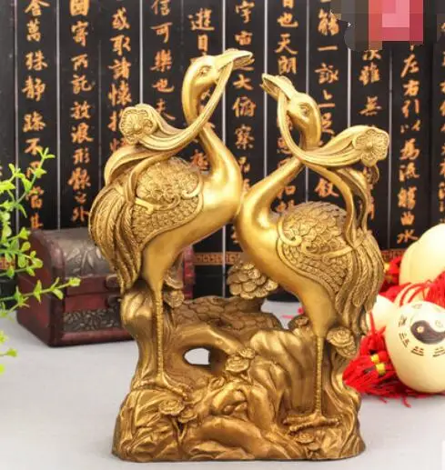 Фэншуй Бронзовый кран украшение Сказочный кран и подходящий кран Yongjie концентрическое украшение дома