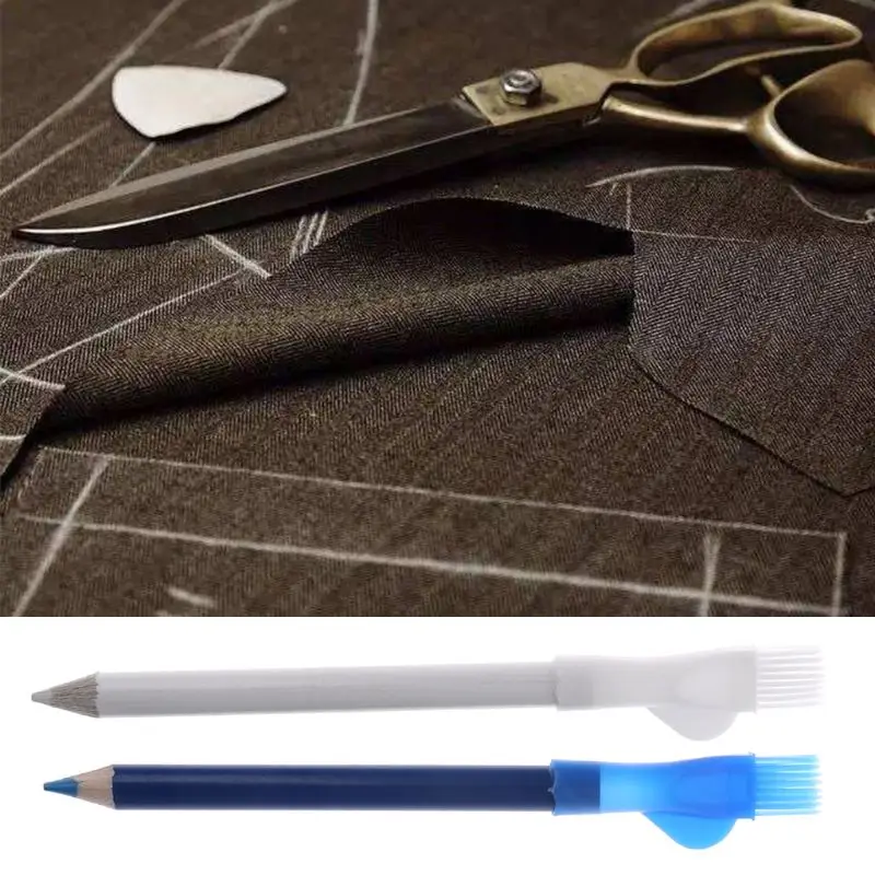 2 шт./компл. Швейные карандаши портного карандаш с кистью маркер тканя ремесло одежды карандаши 72XF