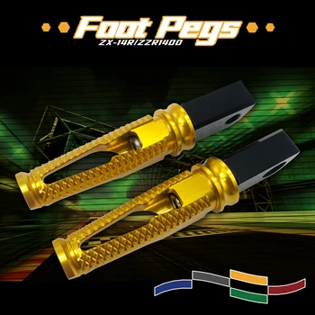 

For KAWASAKI ZX-14R/ZZR1400 Motorcycle Pedals Footpegs CNC Aluminum Rear Pedal Foot Pegs Footrest Accessories