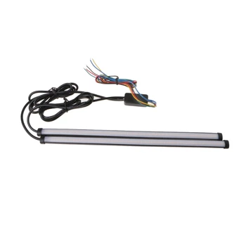 

2x23\" 5 mode Switchback Flowing Knight Turn Signal Brake Light Car DRL LED Strip E7CA