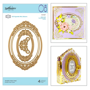 

2020 Hot New Cut Oval Border Debossing Background Molds Metal Cutting Dies Foil and Crafts Scrapbooking For Card Making no stamp