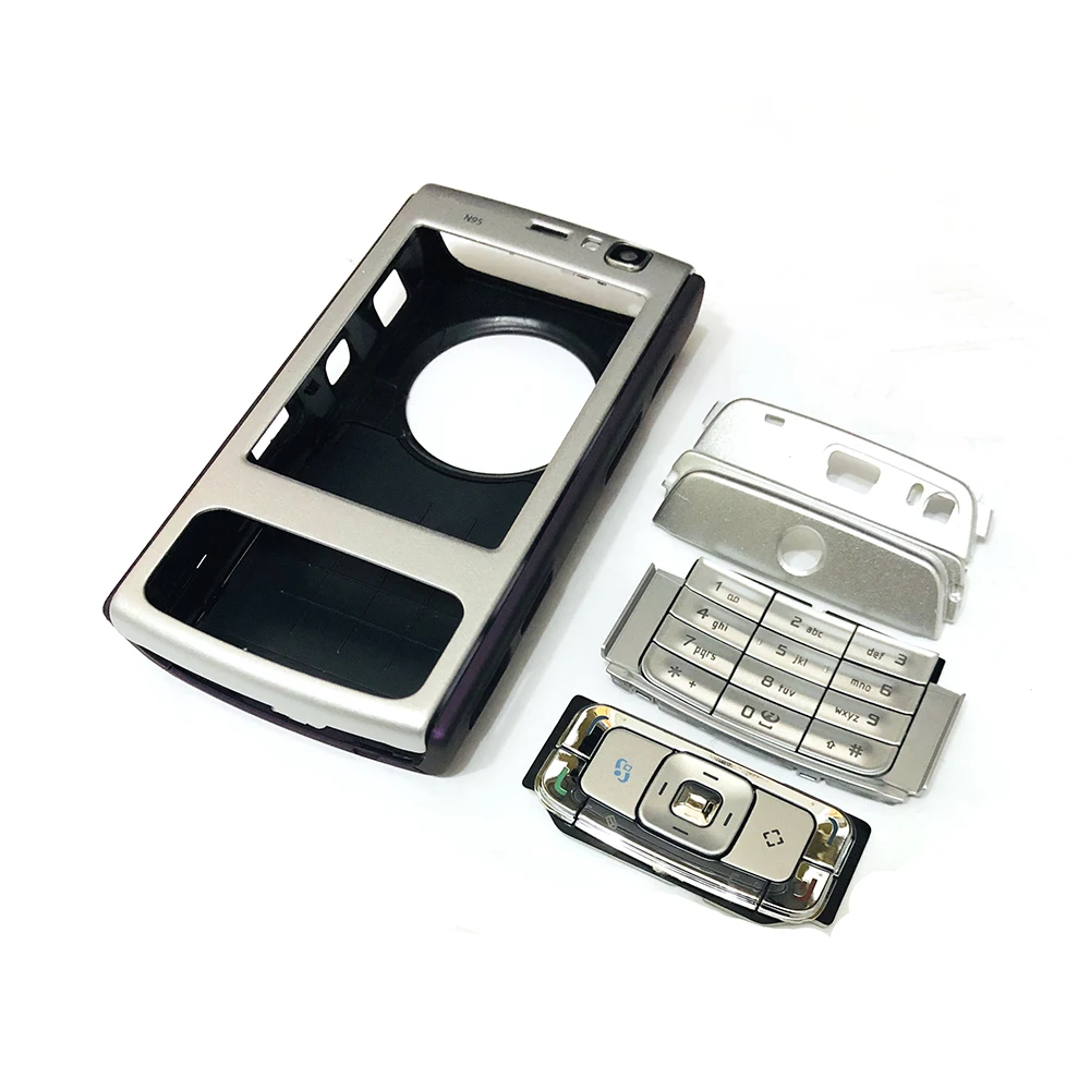  Complete front cover N95 keyboard for Nokia N95 battery back cover High quality housing+Keypad