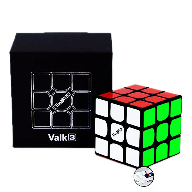 Valk3 Black Qiyi Valk3 3X3X3 волшебный куб valk 3 3x3 скоростной куб Valk3 3x3 Головоломка Magic cubo Qiyi 3x3 профессиональный Кубик Рубика - Цвет: Valk3 Black