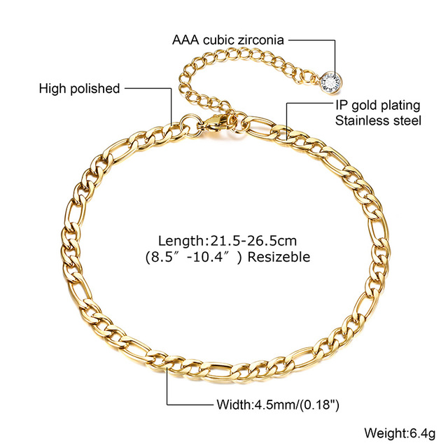 Anklet, Stainless Steel Rope Ankle, Anklets Bracelets for Men Women, Adjustable Twisted Rope Bracelet Gift