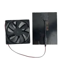 Painel solar monocristalino mais chassi ventilador gaiola de frango ventilação ventilador de fluxo de ar do carro alimentado mini ventilador de exaustão solar