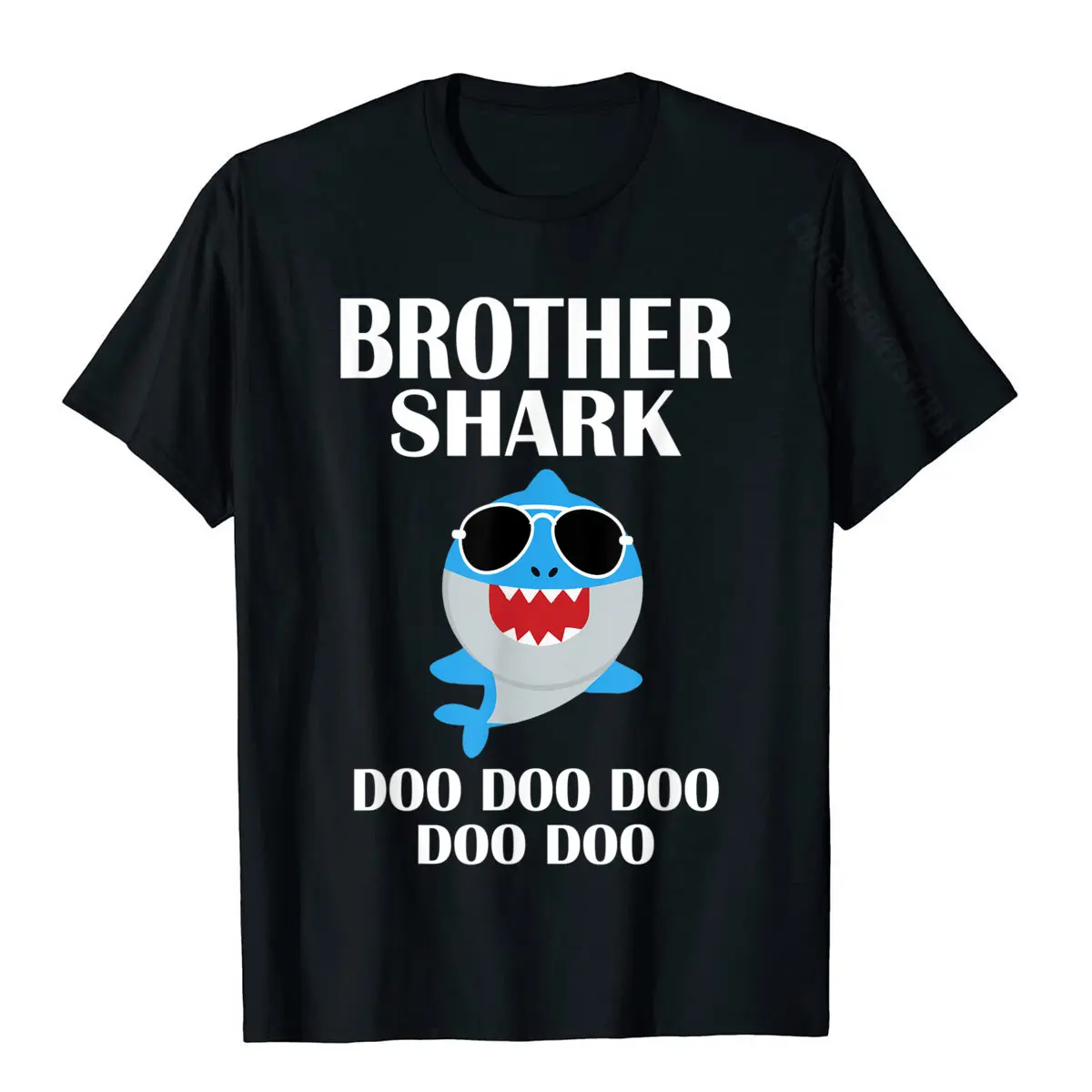 Brother рубашка с акулой Doo Рождественская футболка на день рождения хлопковая
