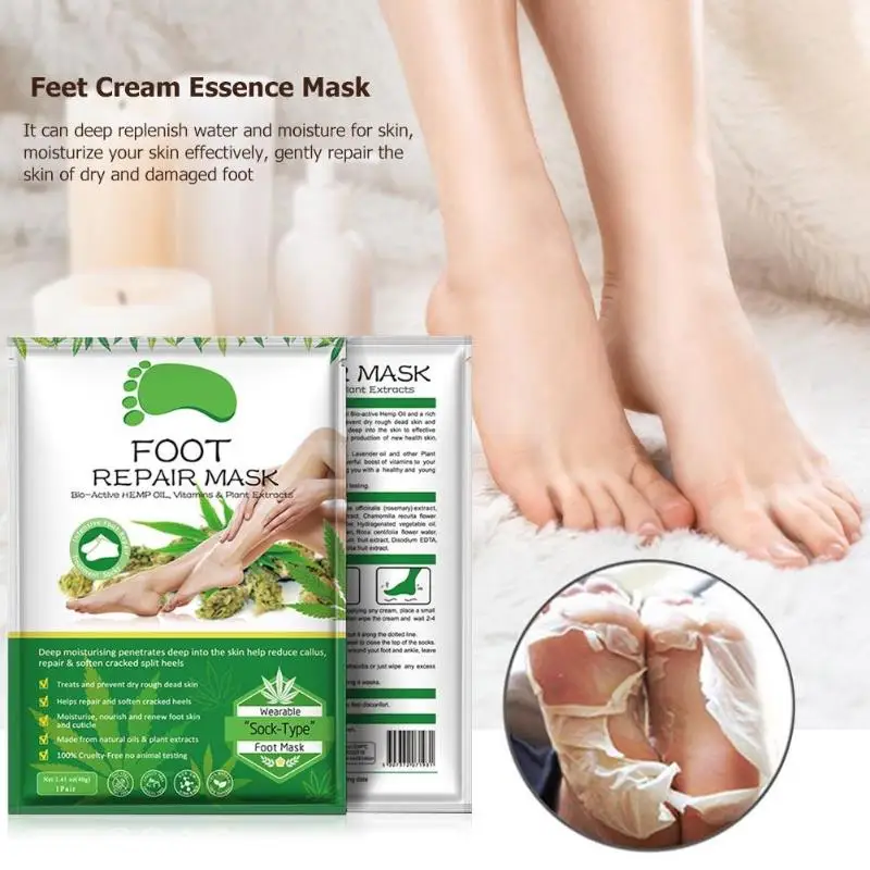 

3pair Exfoliating Foot Mask Pedicure Socks Exfoliation for Feet Mask Remove Dead Skin Heels Foot Peeling Mask FootCare