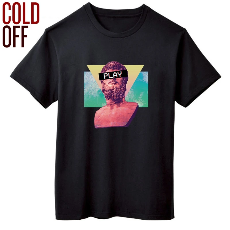 

COLD OFF short sleeve 100% cotton print fashion men tshirt summer loose men t shirt casual cool t-shirt tops male men tee shirts