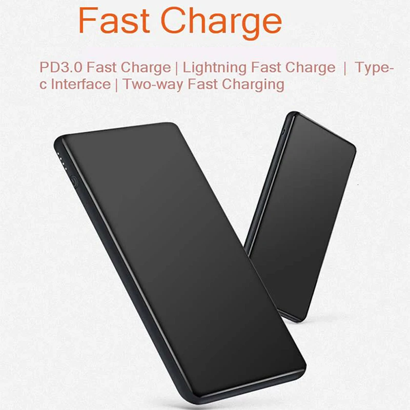 Vogek power Bank 10000 мАч QC3.0 Быстрая Зарядка Внешний Аккумулятор быстрое PD зарядное устройство для iPhone X 8 Xiaomi