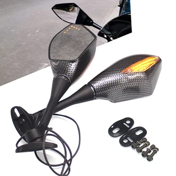 

Motorcycle Rearview Mirrors For Hyosung GT125R GT250R GT650R Kawasaki Z750S Ninja 250R 650R LED Turn Signals Lights
