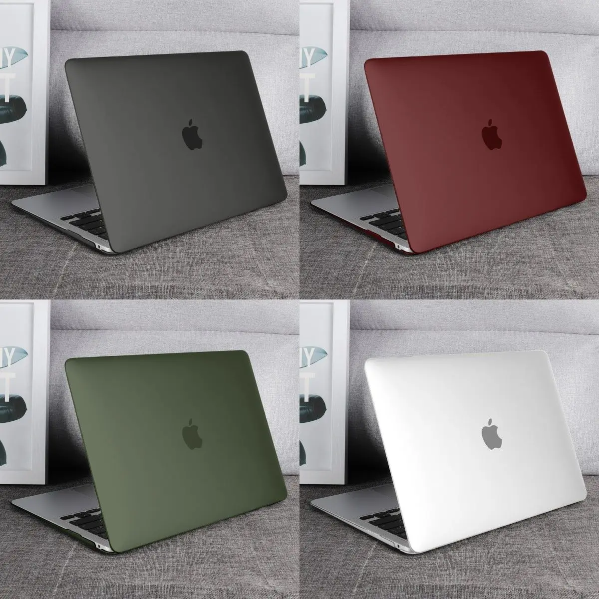 Ultra-thin TPU Soft Case For MacBook Air 13 2020 2019 A2179 A1932 Touch ID Pro 13 A2338 M1 A2289 A2159 A1706 Pro 14 A2442 Cover laptop pouch