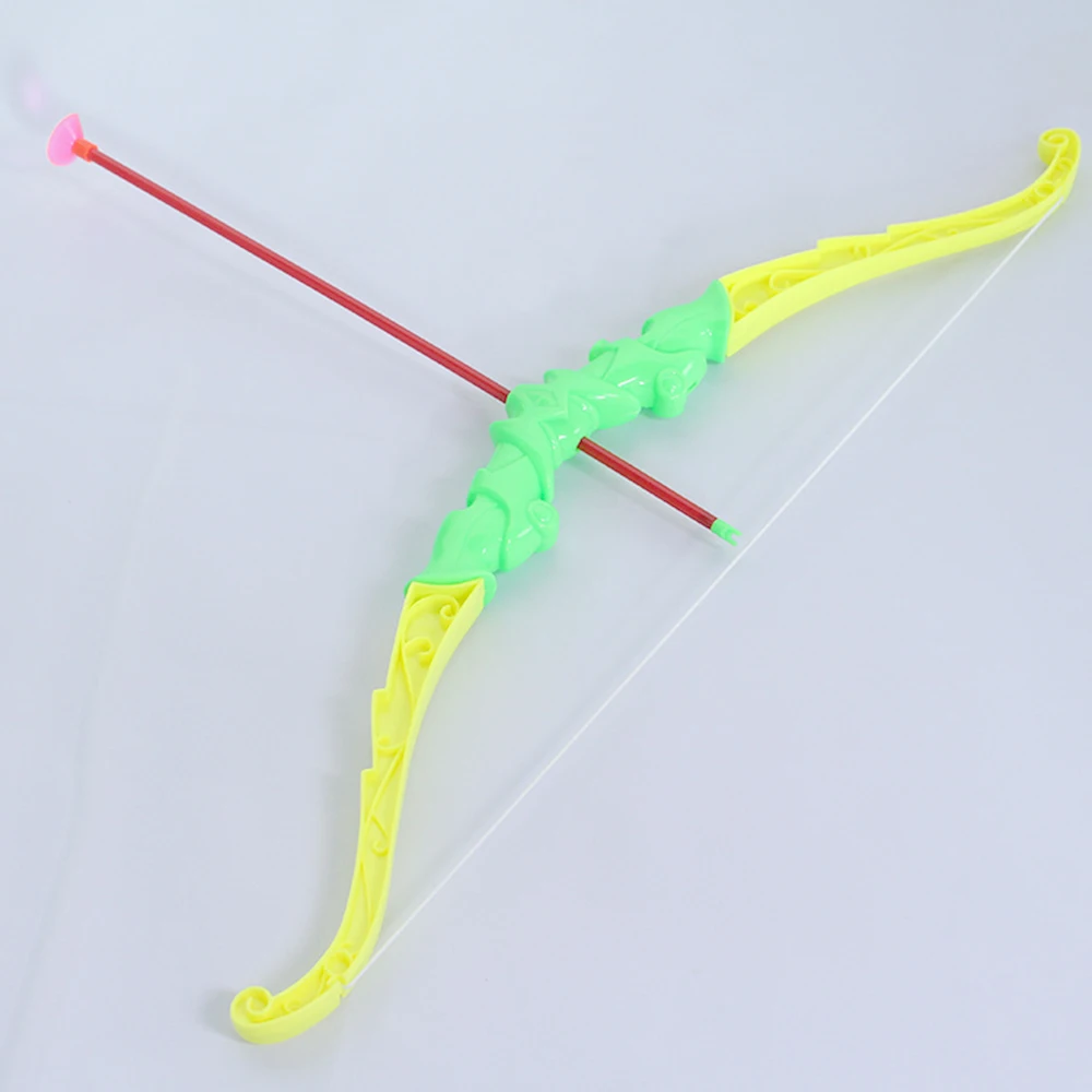 Children's Simulation Toy Shooting Bow and Arrow Plastic Soft Bullets 4 Military Models Parent-child Indoor Sports Toys 0723