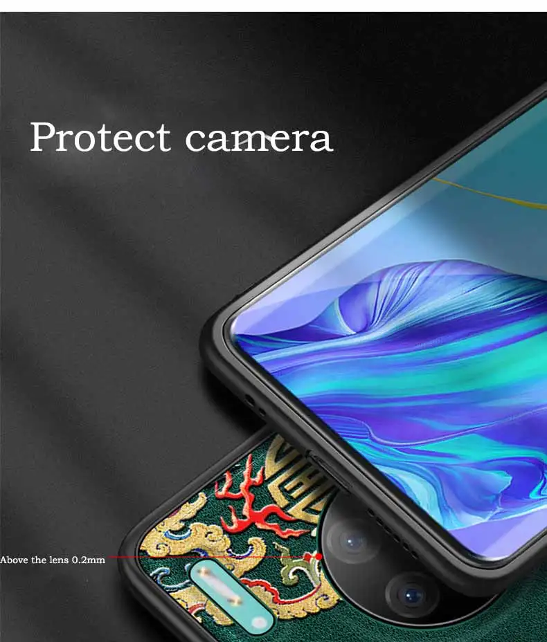 Для huawei mate 30 mate 30 Pro Чехол против отпечатков пальцев ударопрочный тисненная полиуретановая кожа ультратонкий чехол для huawei mate 30 mate 30 Pro Funda Caphina