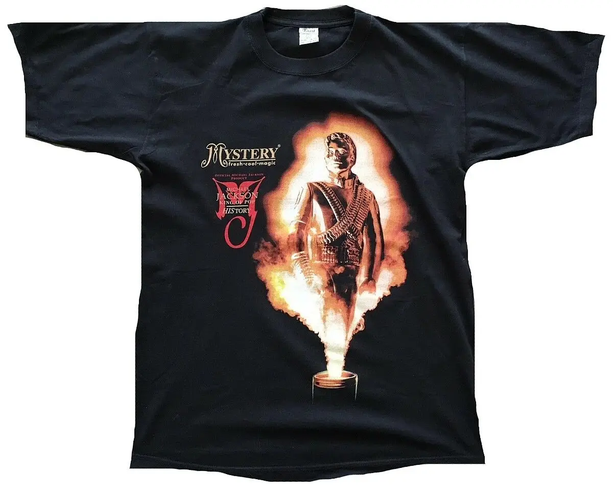 

Rare Unworn Official History MICHAEL JACKSON Mystery Fresh Cool Magic T-Shirt L