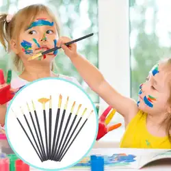 12 шт. PP детские многофункциональные игрушки для рисования кисть для рисования маслом акварельный набор кистей для рисования искусственные