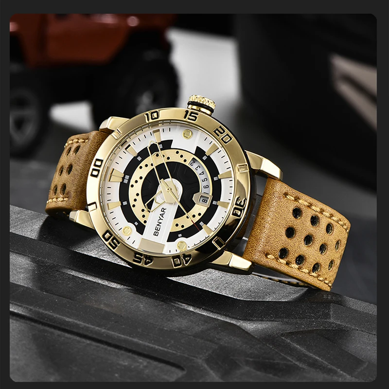 

BENYAR Mens Watches Top Brand Luxury Waterproof Wrist Watch Ultra Thin Date Quartz Watch For Men Sports Clock Erkek Kol Saati