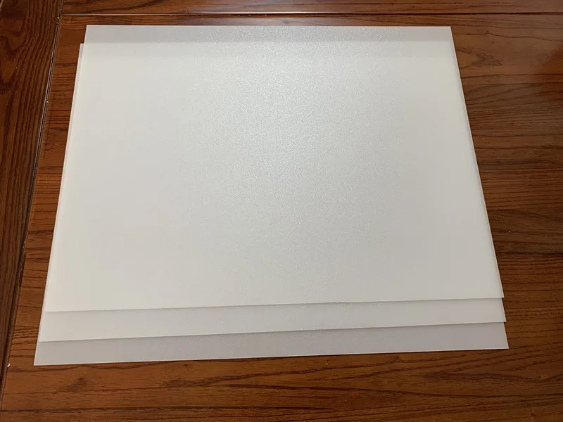 1.4x300x300mm Opal Frosted Cast Milky Double-sizes Acrylic PMMA Diffuser Sheet/Panel/Plate For Led Light Cover