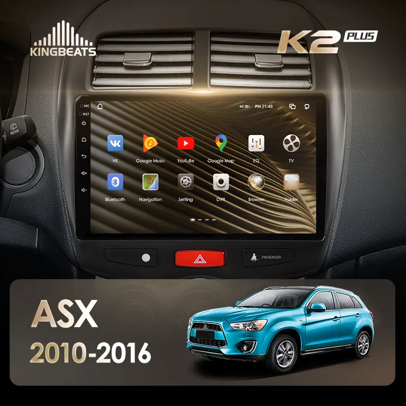 KingBeats штатное головное устройство For Mitsubishi ASX 1 2010 2016 GPS Android 10 автомагнитола на