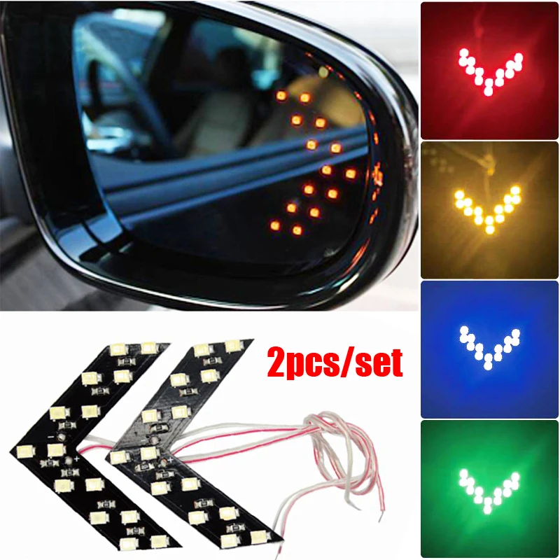 14 SMD LED 2 шт./лот автомобильный Стайлинг указатель поворота для автомобиля зеркало