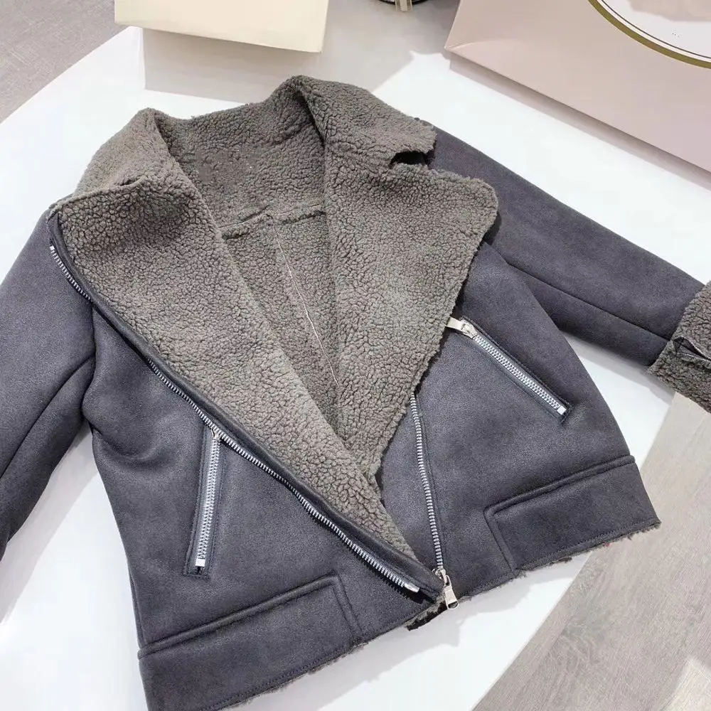 

2019 Winter Jacket Coat for Boys Girls Kids Clothing Outfits Clothes leather with fur Overcoat Cherry Brand Outwear 2-12T