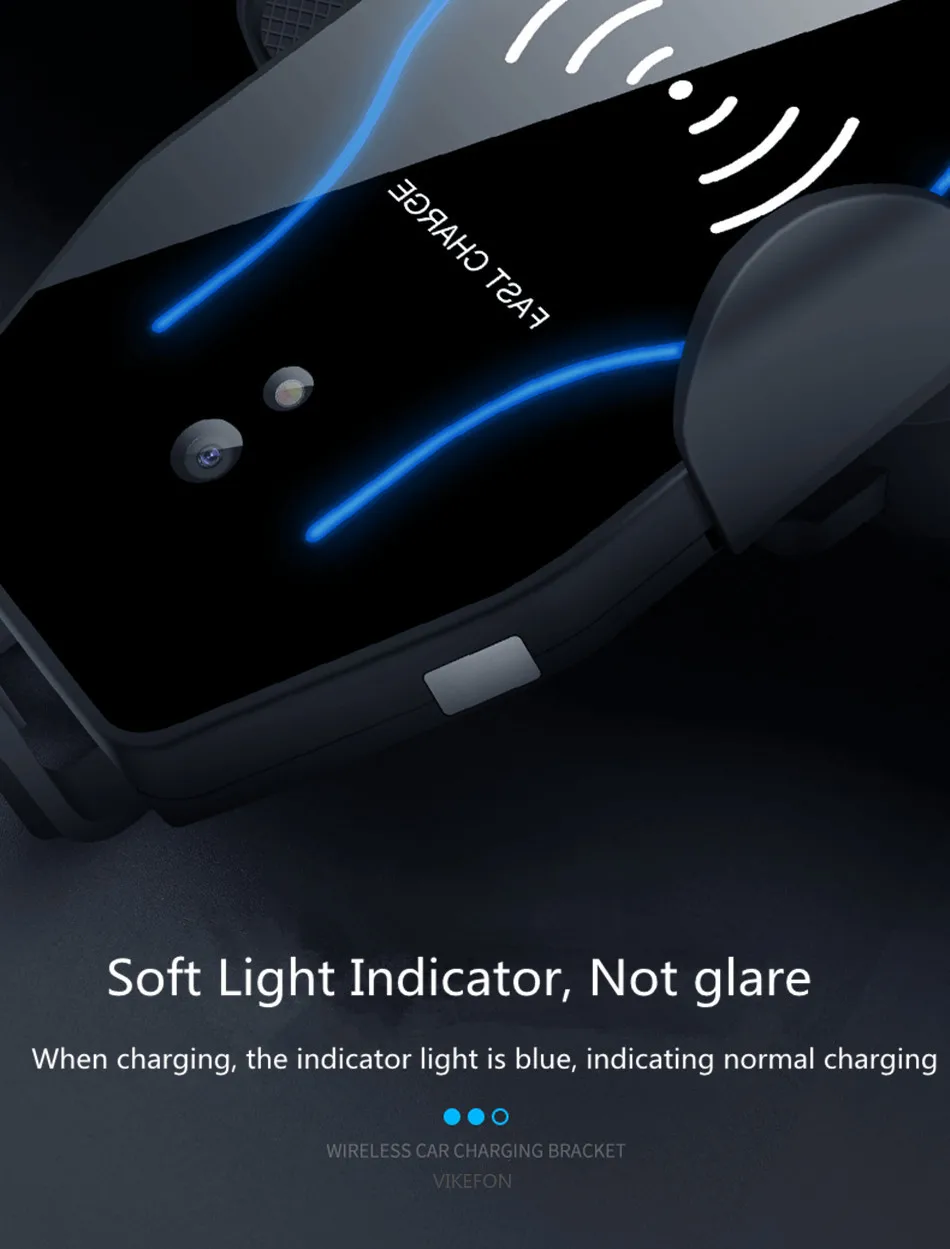 CRDC 10W Qi автомобильное беспроводное зарядное устройство для iPhone 11 pro samsung S10 Xiaomi Mi9 Быстрая зарядка Авто зажимное зарядное устройство держатель для телефона