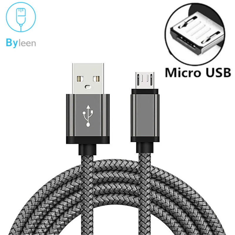Кабель Micro USB 3 м 2 зарядный кабель шнур для передачи данных Huawei p smart 2019 p9/p10 lite p9 Y3 Y5 Y6