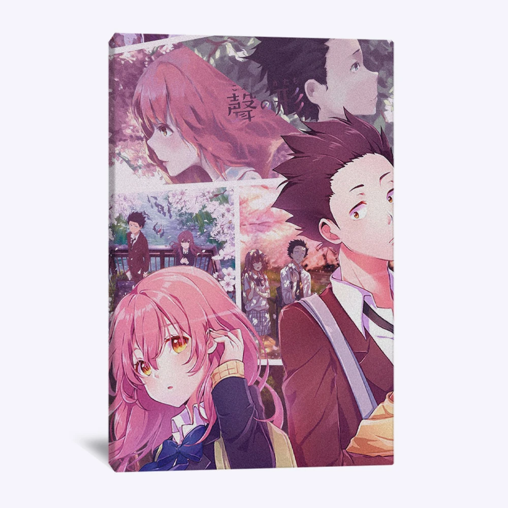 A Silent Voice Shouko Shoya Manga Decoration Prints Anime Home Decor Canvas  Dorm Living Room Bedroom Painting Wall Art Poster - Painting & Calligraphy  - AliExpress