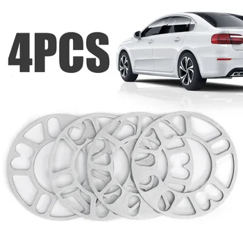 

4pcs 3mm 5mm Universal Alloy Car Wheel Spacers Shims Kit Set 4 & 5 Stud Auto DIY Accessories