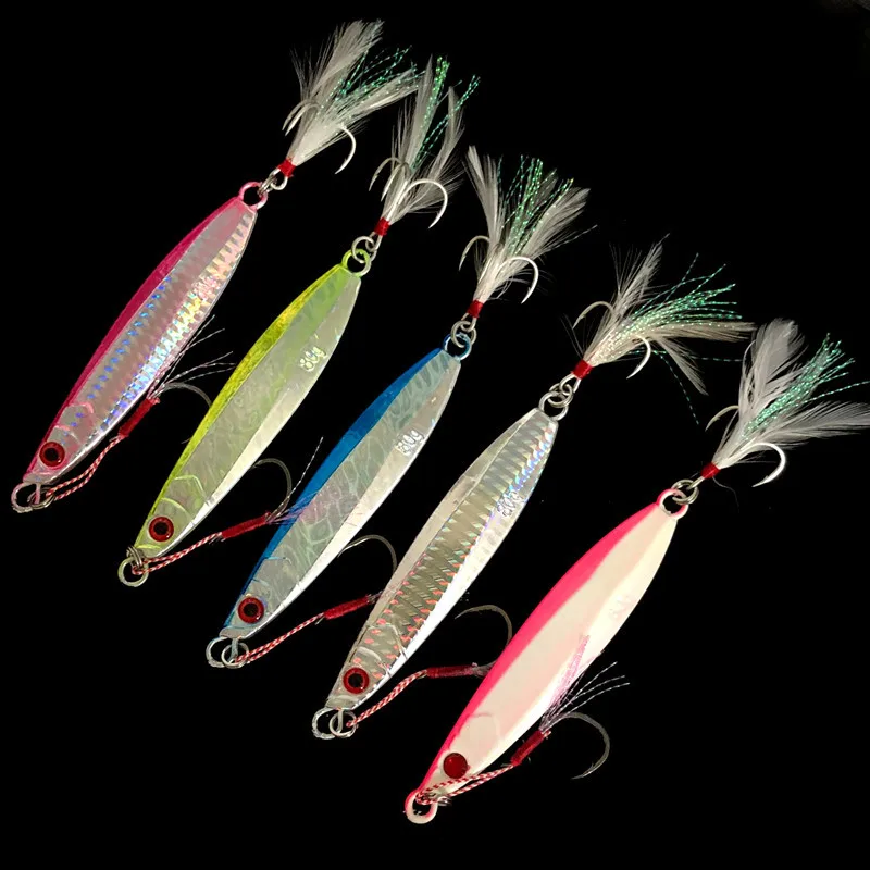 

Shore Cast Iron Plate Fishing Lead Fish Lure Fishing Gear Fishhook Lure Iron Plate Bait Lead 80 Grams 10 Cm