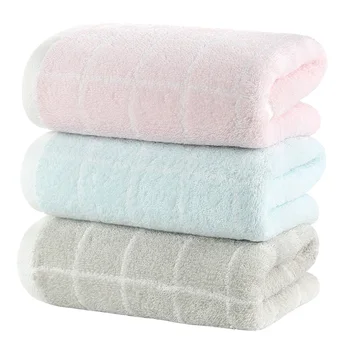 

Cotton Soft Hand Towel Face Cotton Face Towel Plaid Home Cute Girl Soft Absorbent Microfiber Set Bathroom Towels 3 Pcs 6MM90