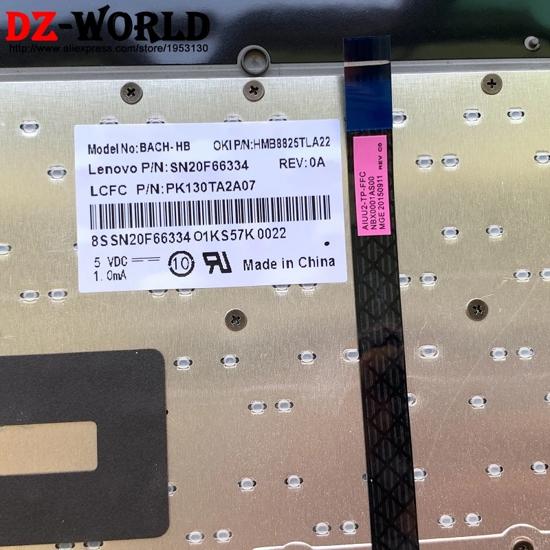 Верхний чехол для рук с иврит, клавиатура с подсветкой, тачпад Для lenovo Yoga 3 Pro 1370, ноутбук с крышкой 5CB0G97334 SN20F66334
