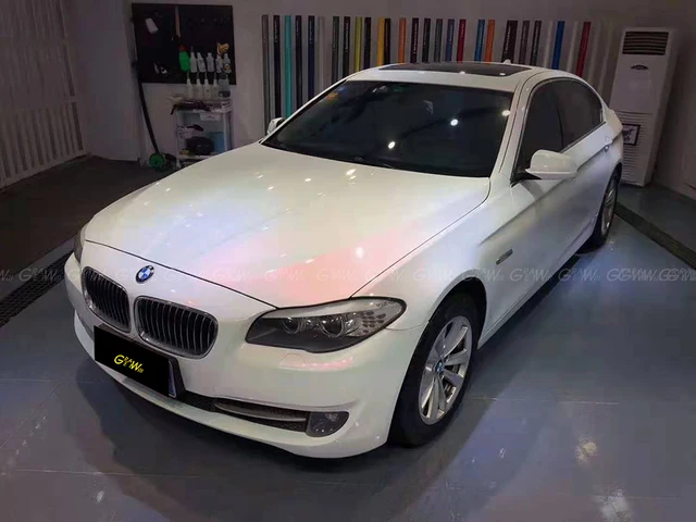 Pearlescent Satin Matte White Pearl Blue Matt Chameleon Vinyl Wrap Film Air Free Glossy Pearl White Car Wrap 1 52 20m Roll Aliexpress