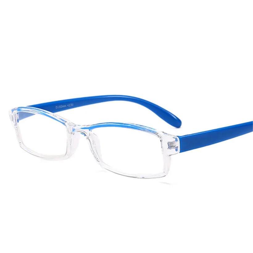 Ultra-light Reading Glasses Men Women Anti-fatigue Glasses Classic Resin Glasses for Sight Points+1.0 1.5 2.0 2.5 3.0 - Цвет оправы: Blue