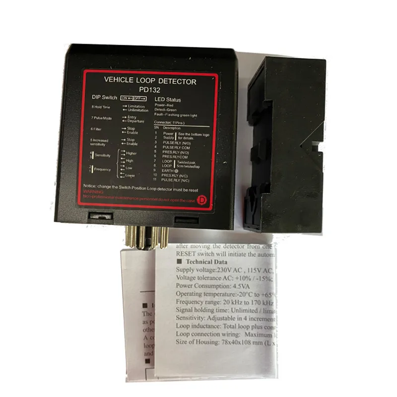 PD132 Automatic Gate opener barrier gate Traffic Inductive single channel Loop Vehicle Detector compatible with northtech