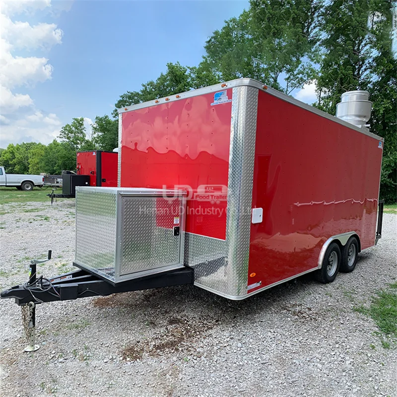 

Food Trailer Mobile Kitchen Sale Taco Pizza Catering Cart Street Hotdog Ice Cream Fast Concession Food Truck