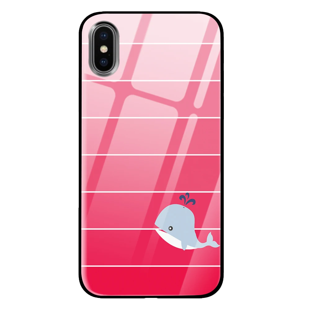 Морская черепаха для iPhone 5 5S 6 6s 7 8 Plus X XS XR 11 Pro макс. закаленное стекло чехлы - Цвет: 8