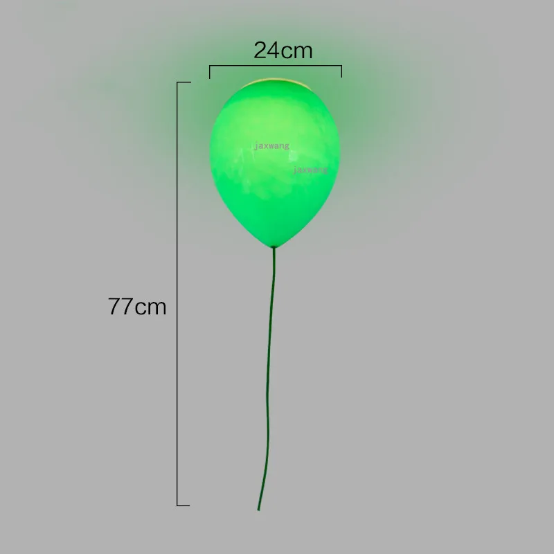 Скандинавские подвесные потолочные светильники цветные стеклянные шары светильники детский потолочный светильник для спальни креативный потолочный светильник - Цвет корпуса: Green 24CM