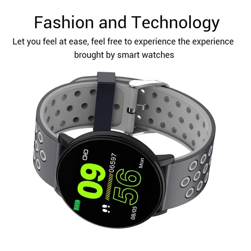  W8 Fitness Smart Watch Pedometer Wristband SmartWatch Heart Rate Monitor Activity Tracker Waterproo - 4000322297277