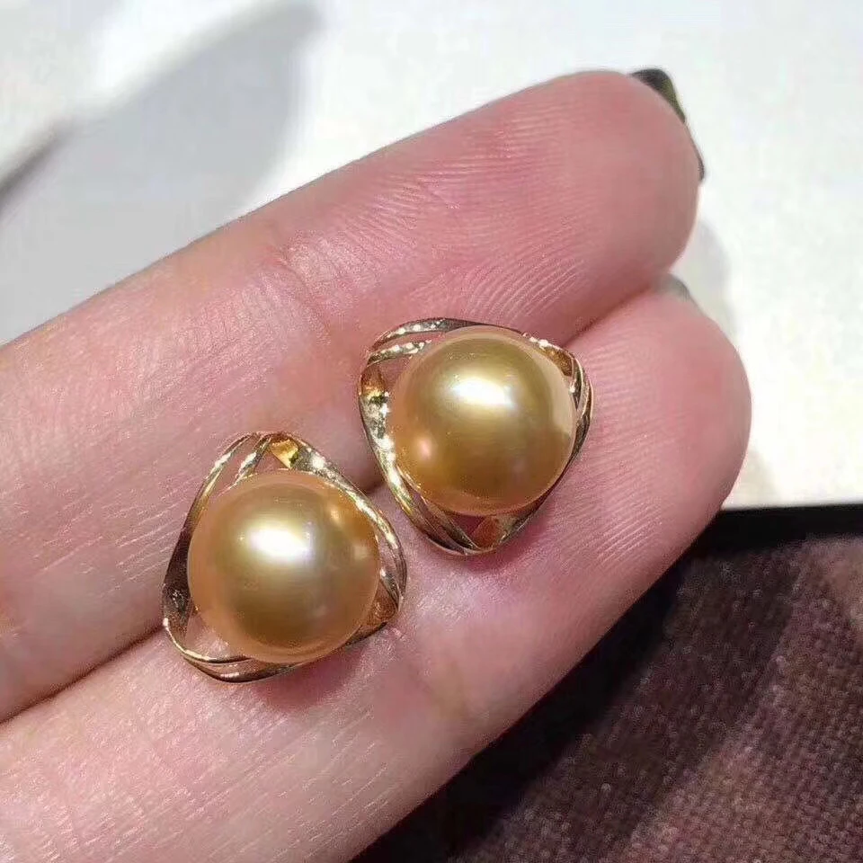 Новый дизайн для вечеринок 14K золотые серьги-гвоздики установки ювелирные
