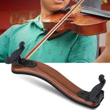 Maple Wood Violin Shoulder Rest Wooden Sponge Pads for 3/4 and 4/4 Violin with Height Adjustable Feet