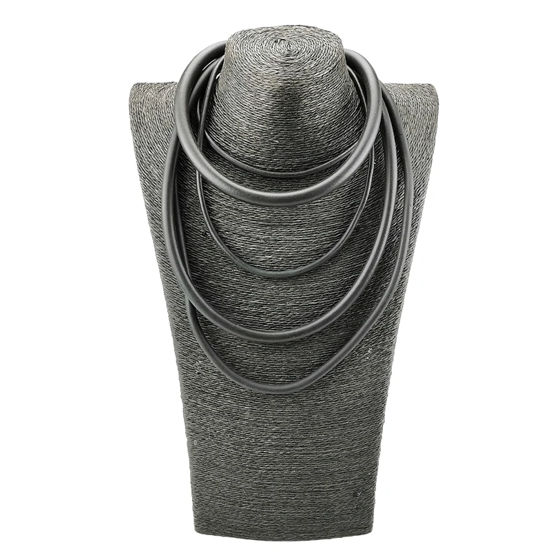 Choker Necklace For Women Short Necklaces Black Rubber Rope Handmade Jewelry Punk Accessories Designer Jewellery Gift velvet choker necklaces,metal choker necklace,lace choker necklaces,women jewelry