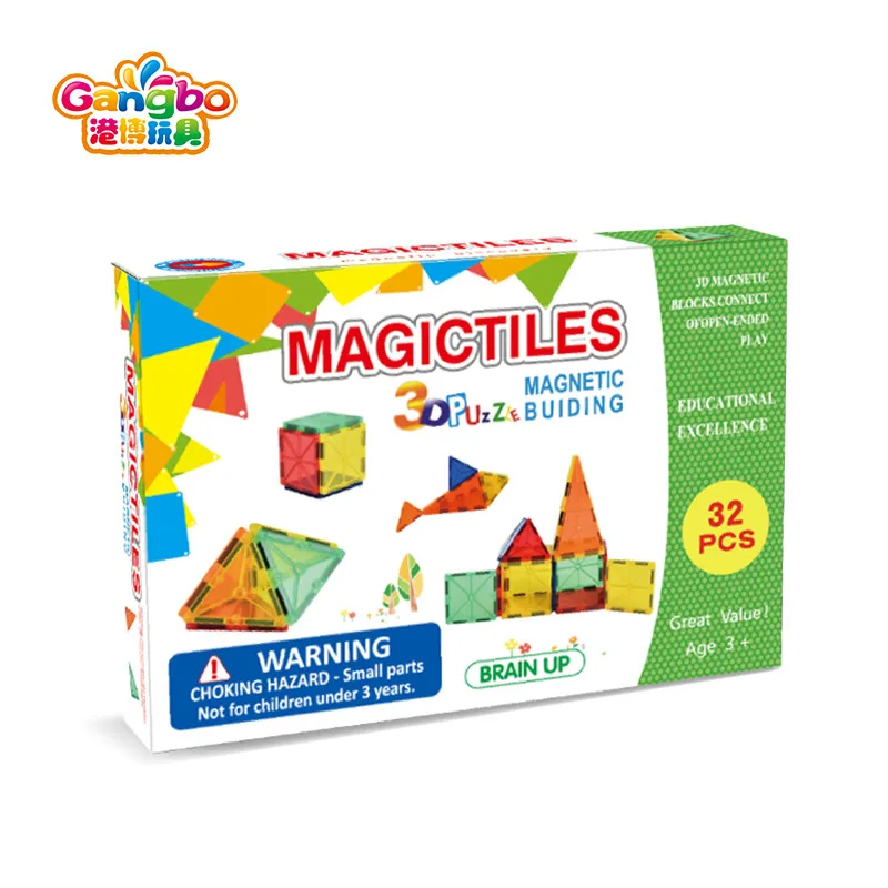 

Bo New Style Children ENLIGHTEN Creative Magnetic Transparent Sheet DIY Inserted Building Blocks Early Childhood Educational Toy