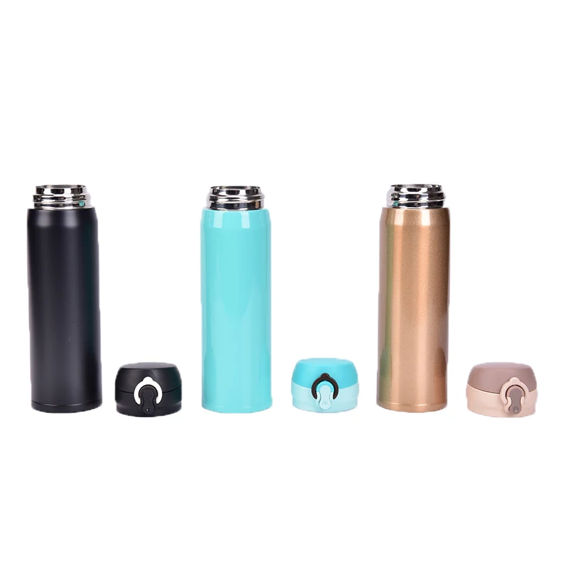 1Pcs Buckle Thermal Cup 500ml Thermos Stainless Steel Bottle Travel Mug Water Vacuum Cup Portable Drinking Bottles